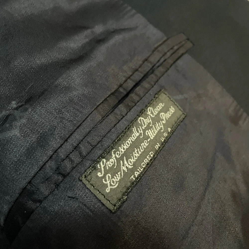 Christian Dior Monsieur Pure Virgin Wool Blazer 2 Button‎ Navy Blue Sport Coat